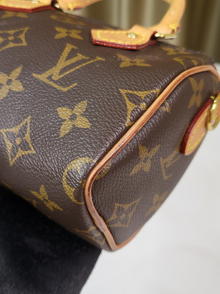 Louis Vuitton Monogram Speedy Nano Bandouliere