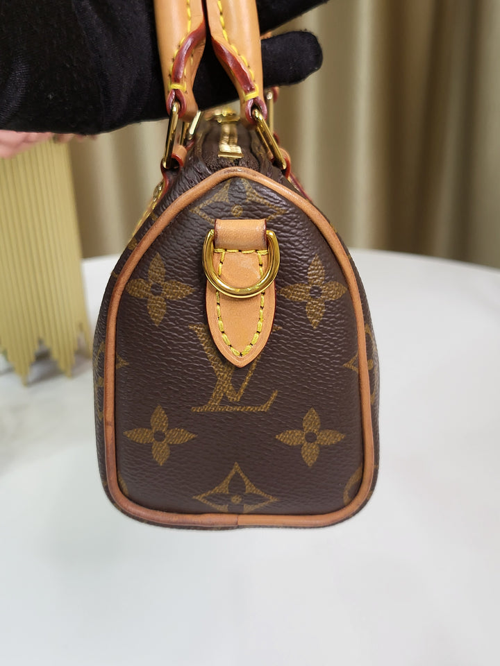 Louis Vuitton Monogram Speedy Nano Bandouliere