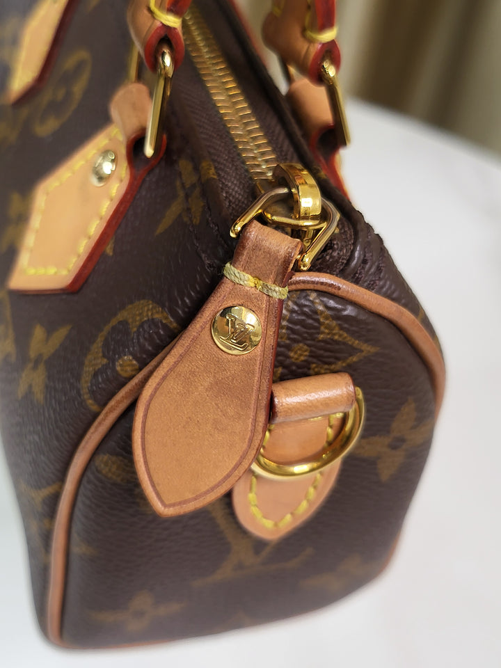 Louis Vuitton Monogram Speedy Nano Bandouliere