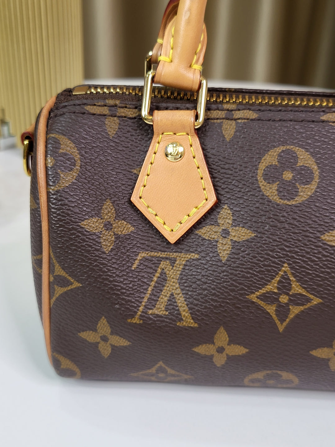 Louis Vuitton Monogram Speedy Nano Bandouliere