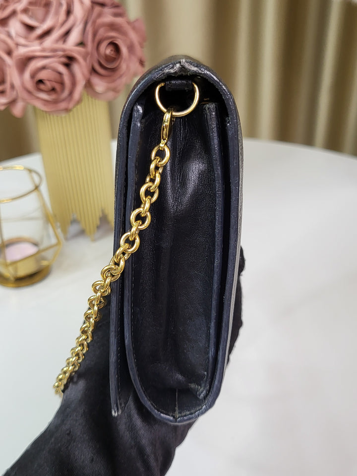 Saint Laurent Calfskin Clutch Chain Bag