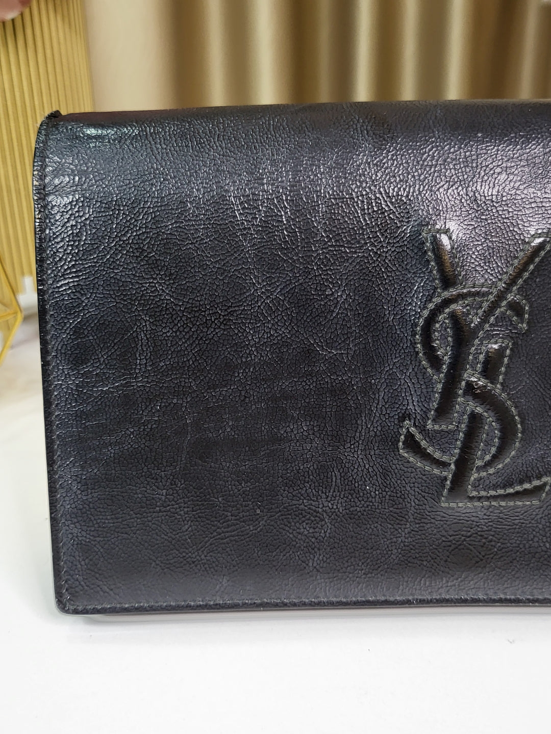 Saint Laurent Calfskin Clutch Chain Bag