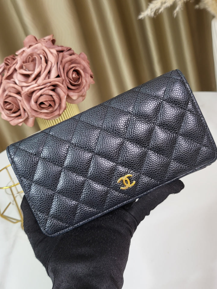 Chanel Caviar Long Wallet