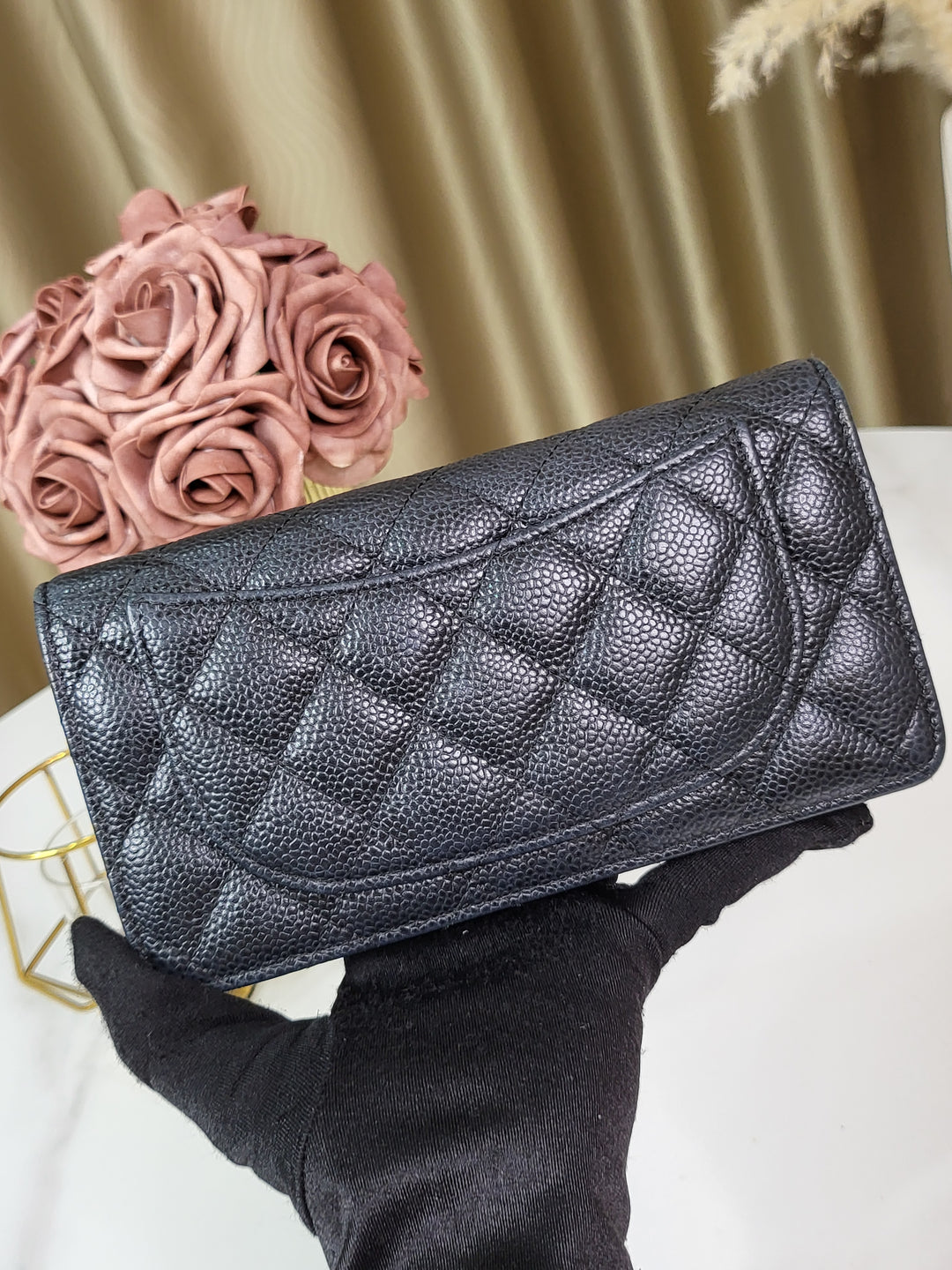 Chanel Caviar Long Wallet