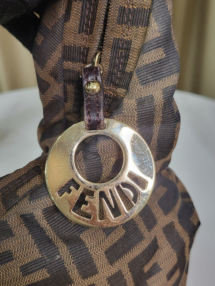 Fendi Zucca Chef Chain Hobo Bag