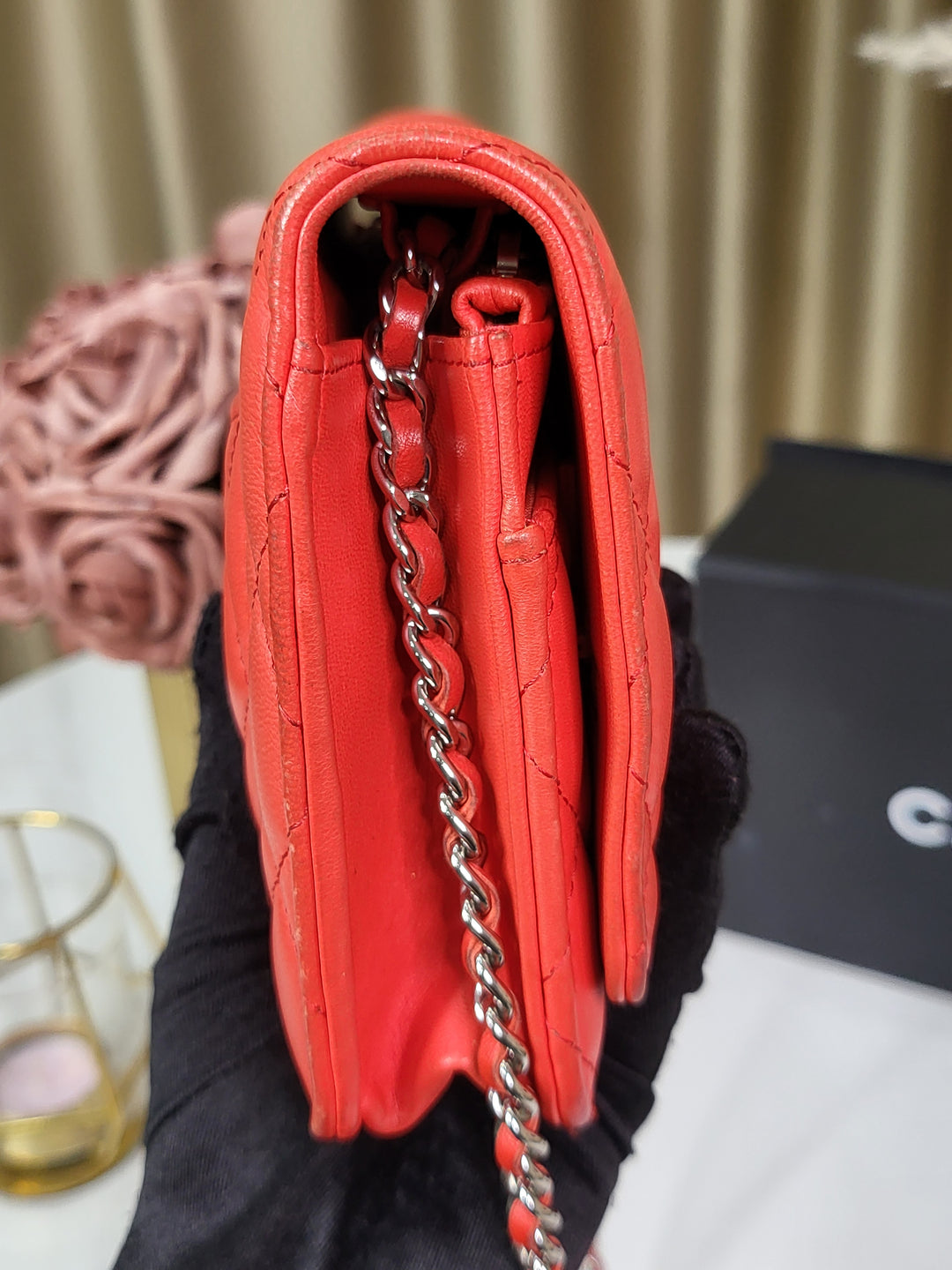 Chanel Lambskin Wallet On Chain