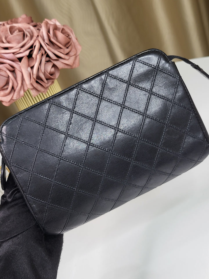 Chanel Lambskin Vintage Cosmetic Pouch