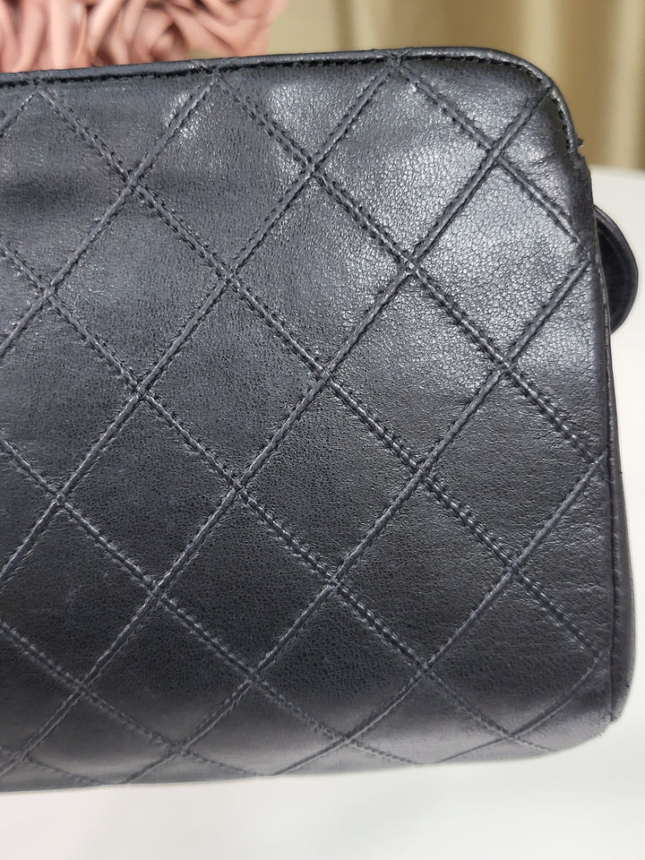 Chanel Lambskin Vintage Cosmetic Pouch