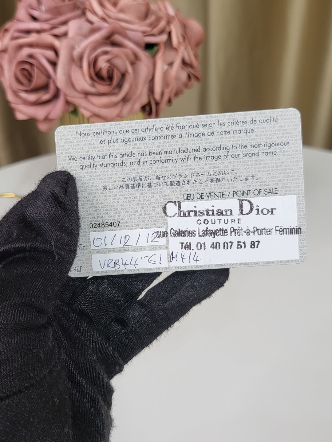 Christian Dior Patent Lady Dior Large