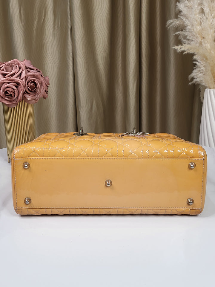 Christian Dior Patent Lady Dior Large