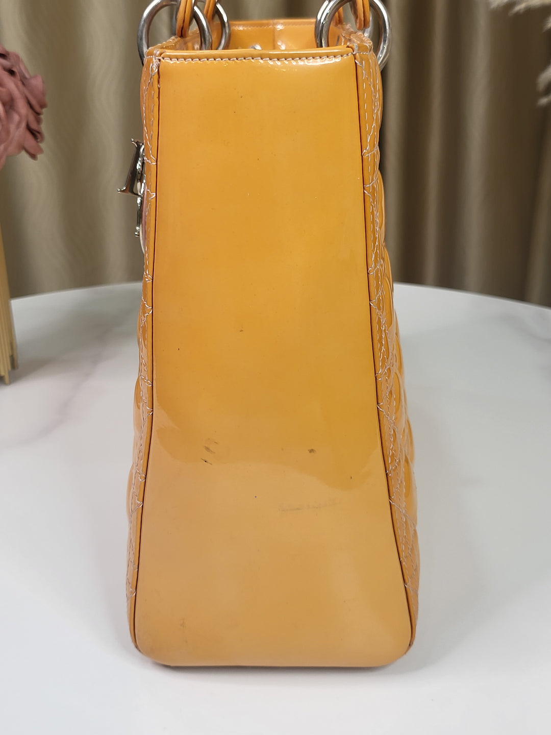Christian Dior Patent Lady Dior Large