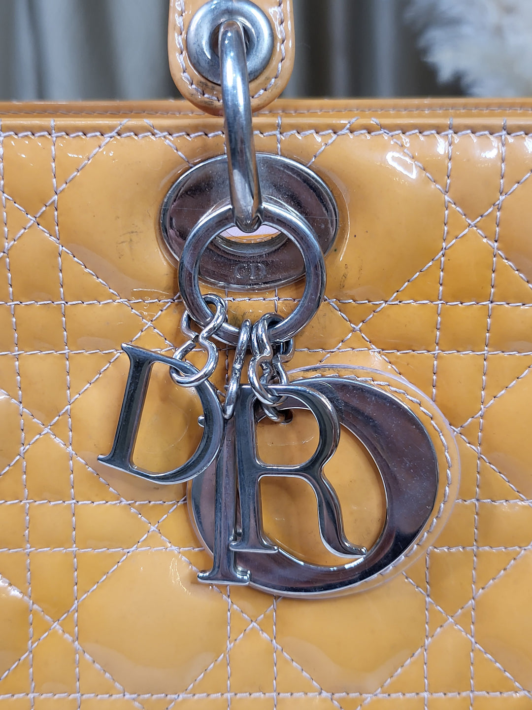 Christian Dior Patent Lady Dior Large