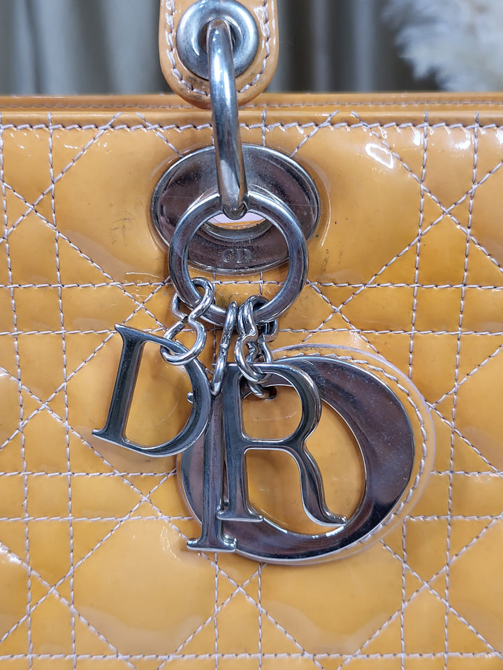 Christian Dior Patent Lady Dior Large