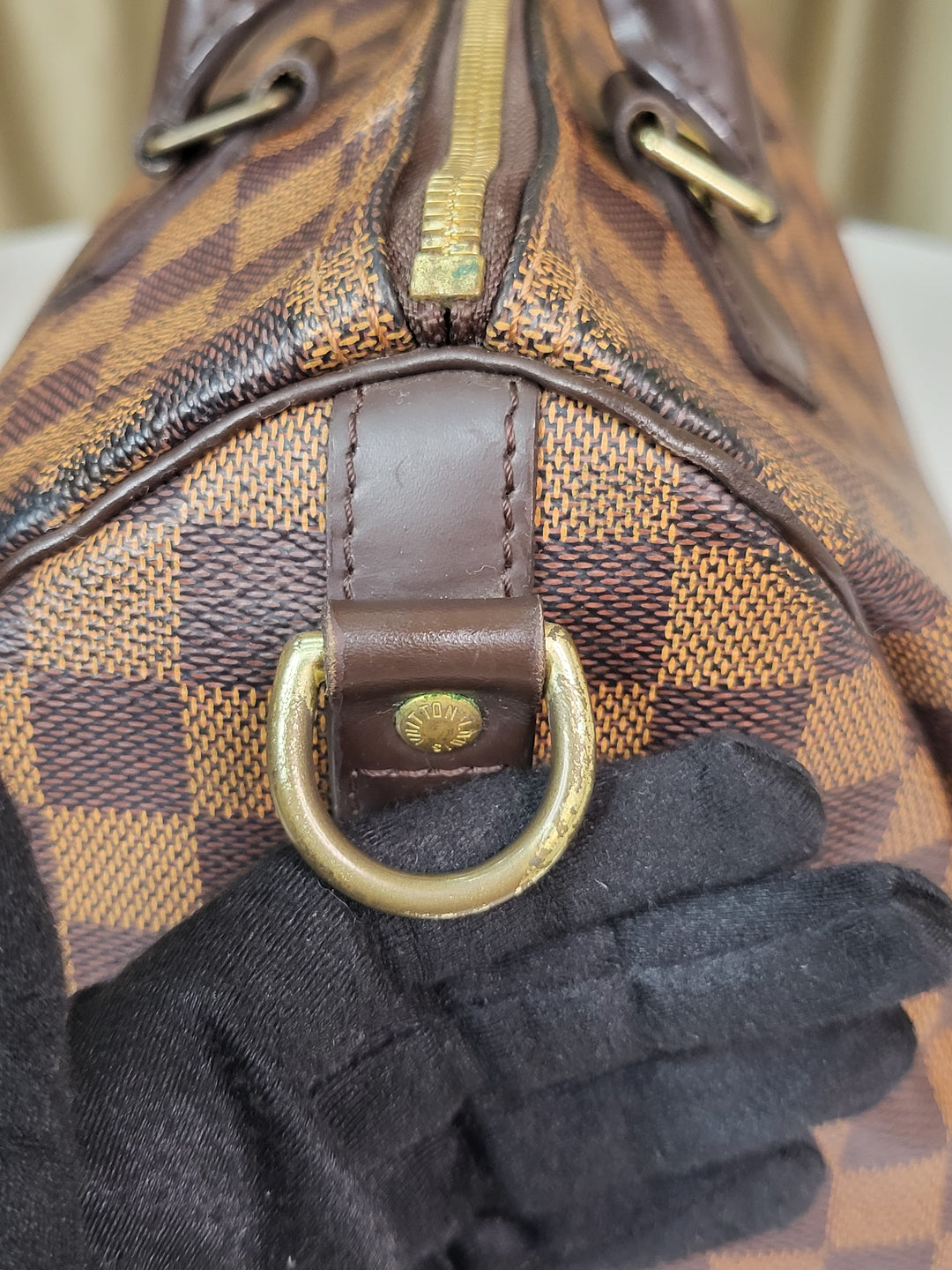 Louis Vuitton Damier Ebene Speedy 30 Bandouliere