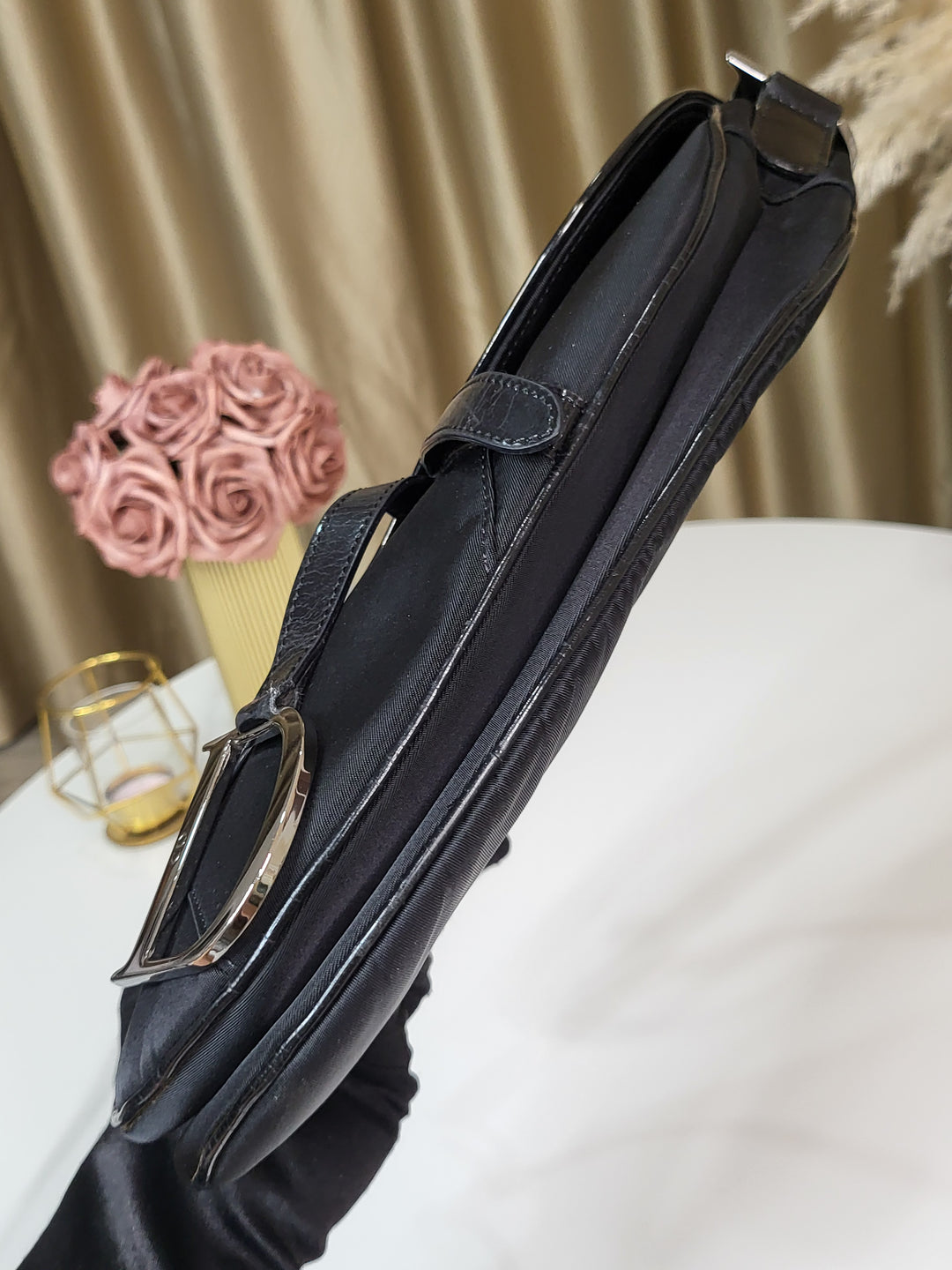 Christian Dior Nylon Saddle Bag