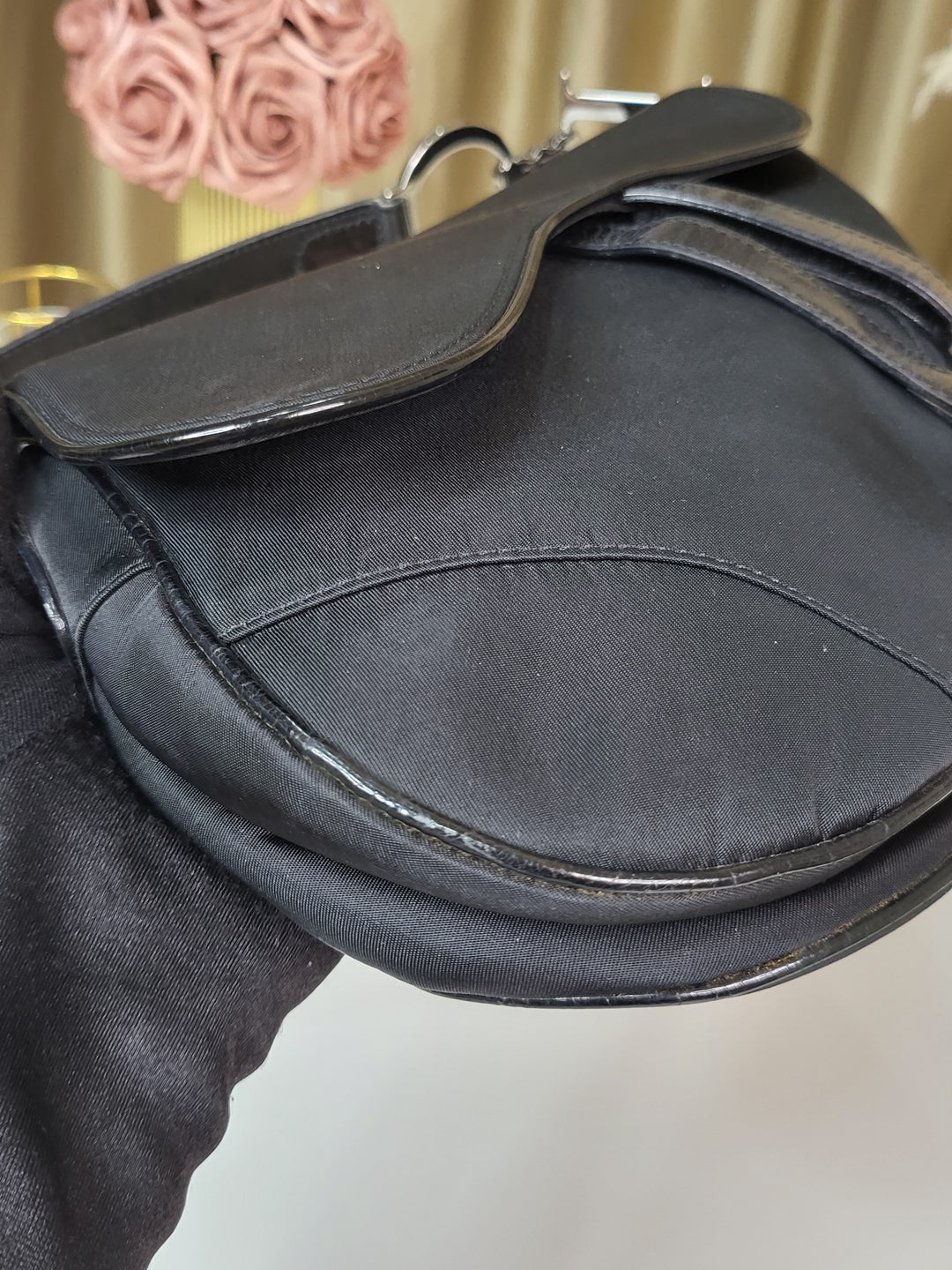 Christian Dior Nylon Saddle Bag