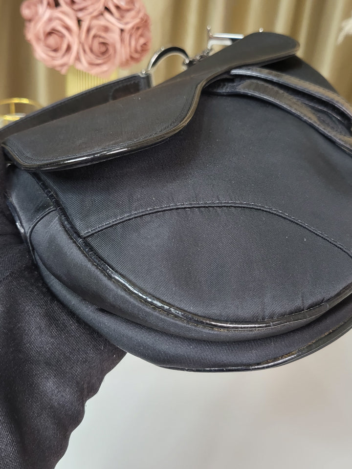 Christian Dior Nylon Saddle Bag