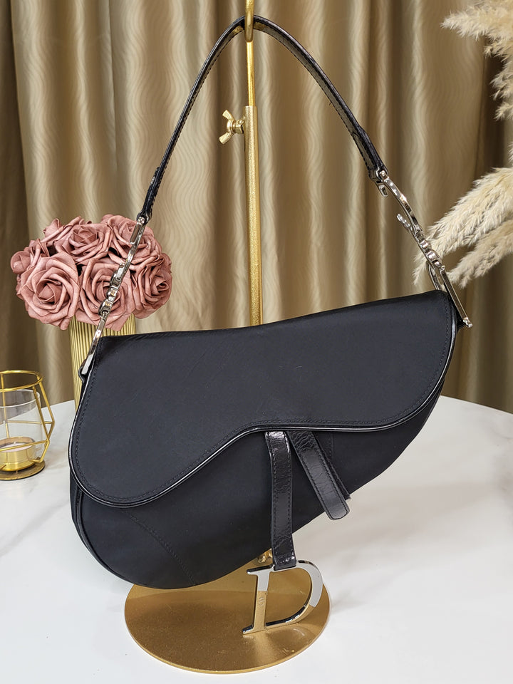 Christian Dior Nylon Saddle Bag