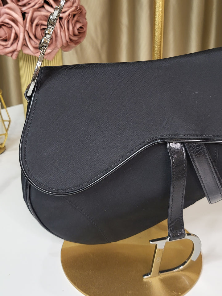 Christian Dior Nylon Saddle Bag