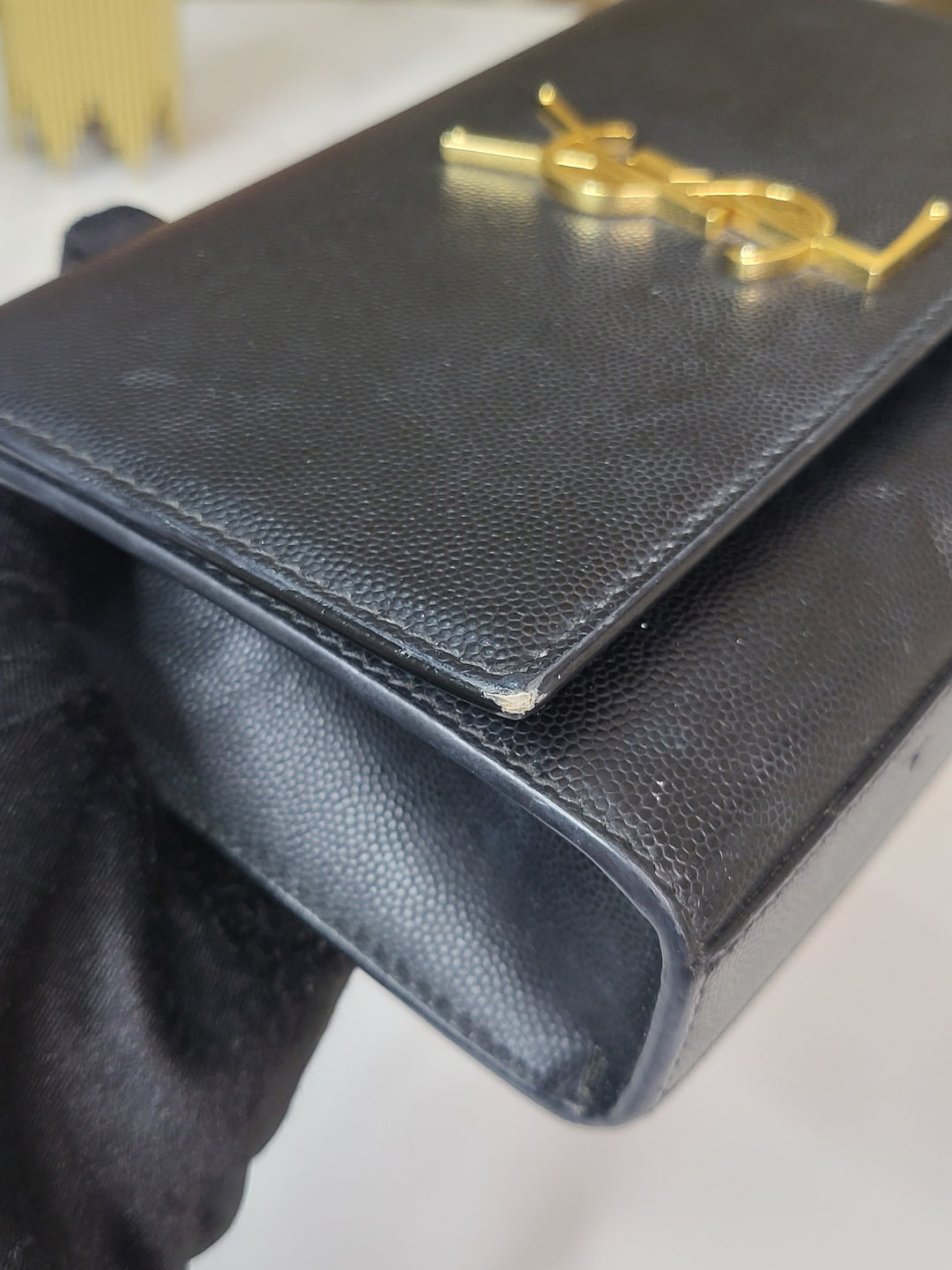Saint Laurent Grained Kate Small Bag