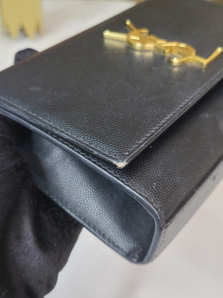 Saint Laurent Grained Kate Small Bag