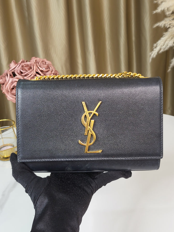 Saint Laurent Grained Kate Small Bag
