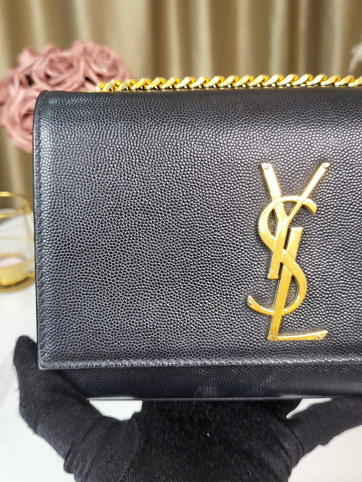 Saint Laurent Grained Kate Small Bag