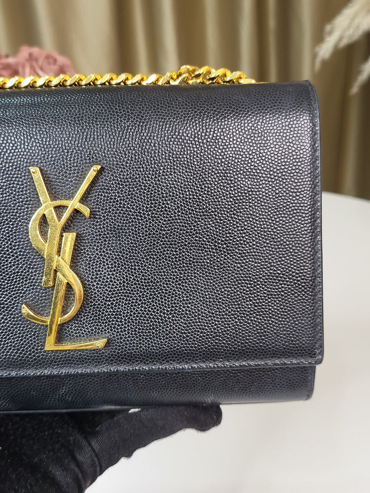 Saint Laurent Grained Kate Small Bag