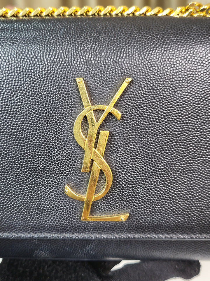 Saint Laurent Grained Kate Small Bag