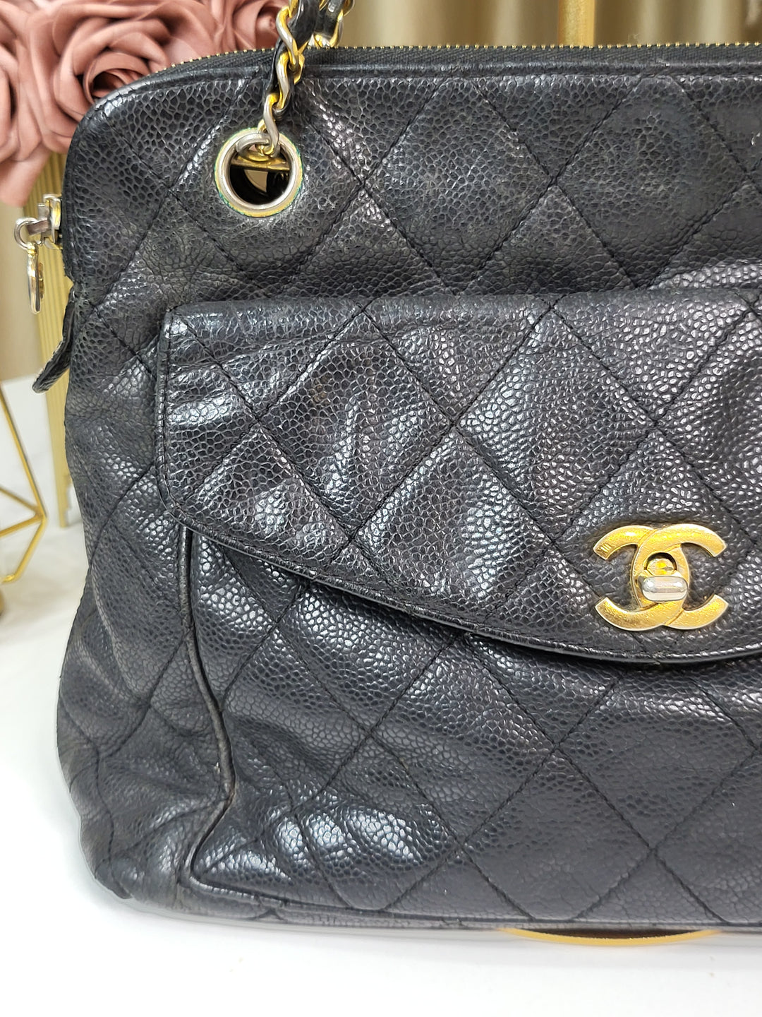 Chanel Caviar Vintage Tote Bag