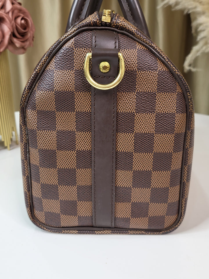 Louis Vuitton Damier Ebene Speedy 25 Bandouliere