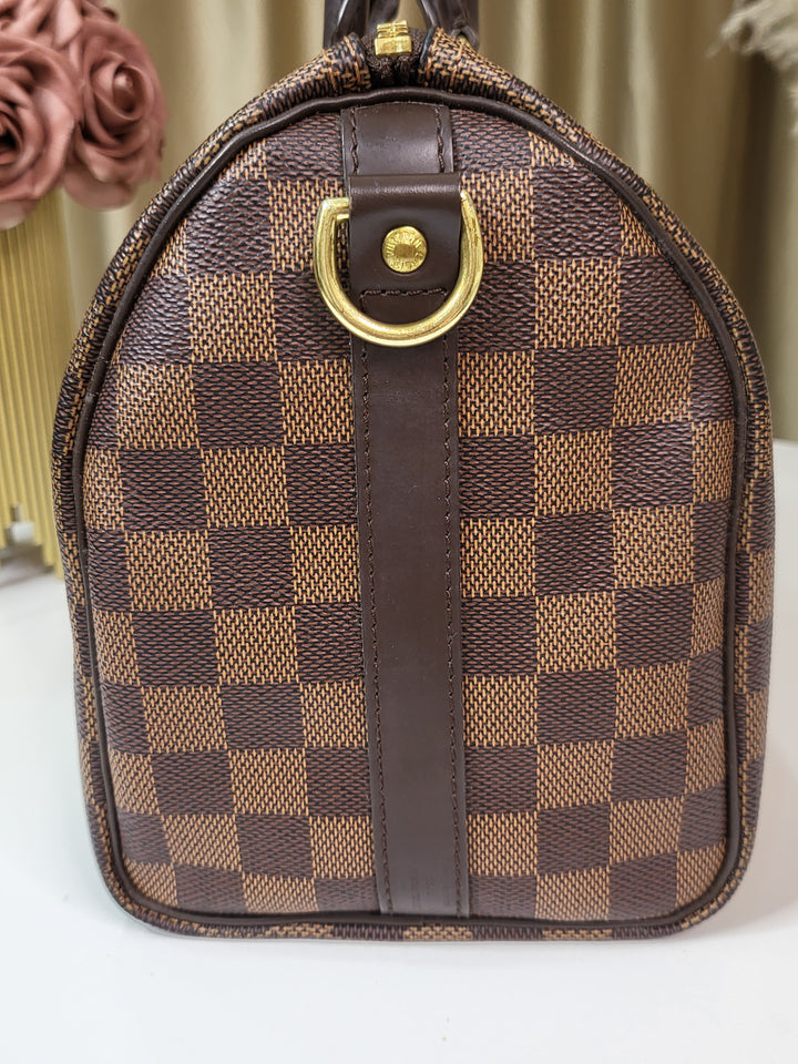Louis Vuitton Damier Ebene Speedy 25 Bandouliere