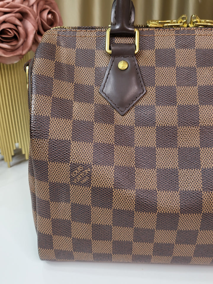 Louis Vuitton Damier Ebene Speedy 25 Bandouliere