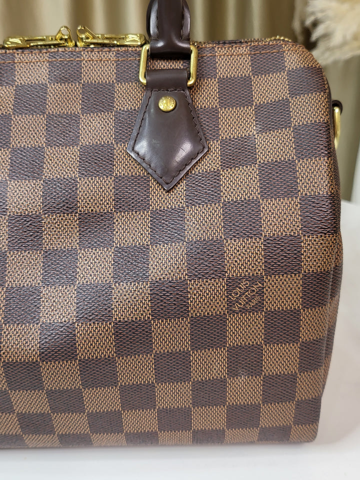 Louis Vuitton Damier Ebene Speedy 25 Bandouliere
