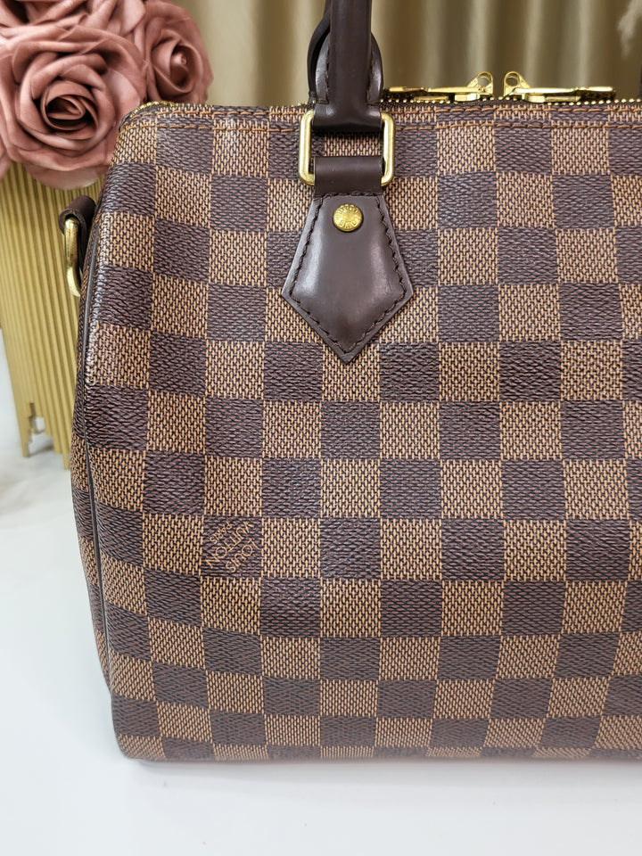 Louis Vuitton Damier Ebene Speedy 25 Bandouliere