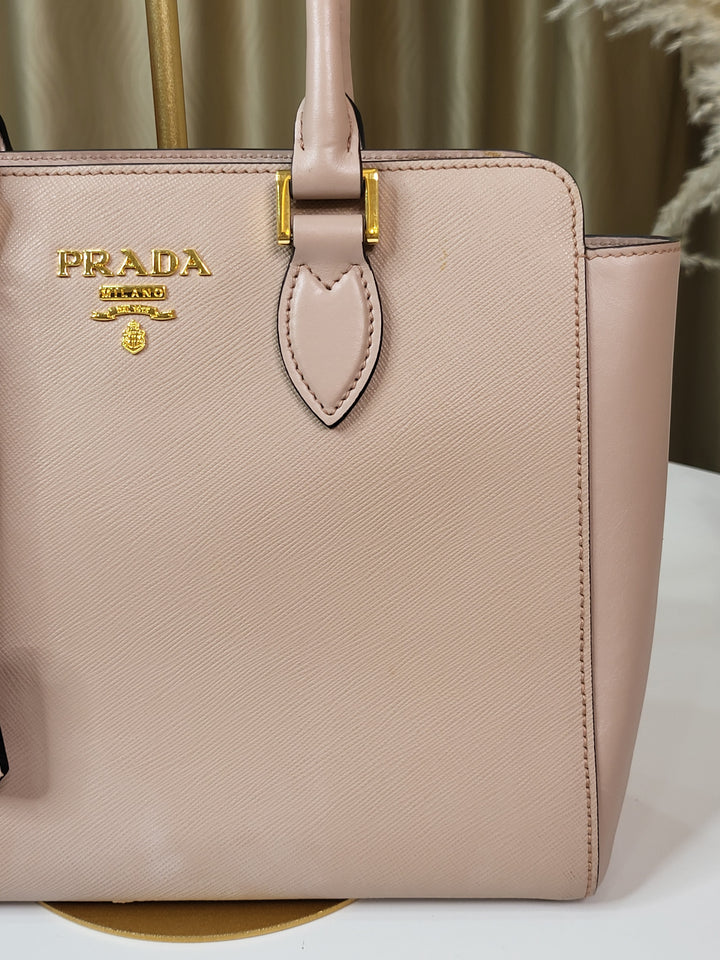 Prada Saffiano Cipria Tote Bag