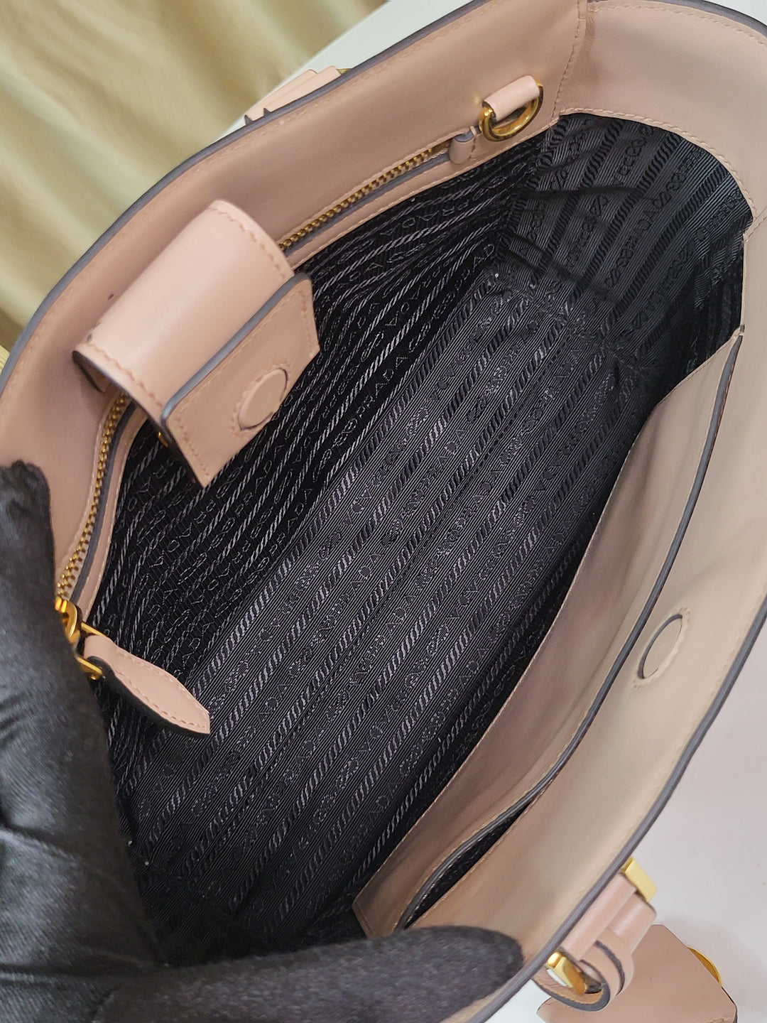 Prada Saffiano Cipria Tote Bag