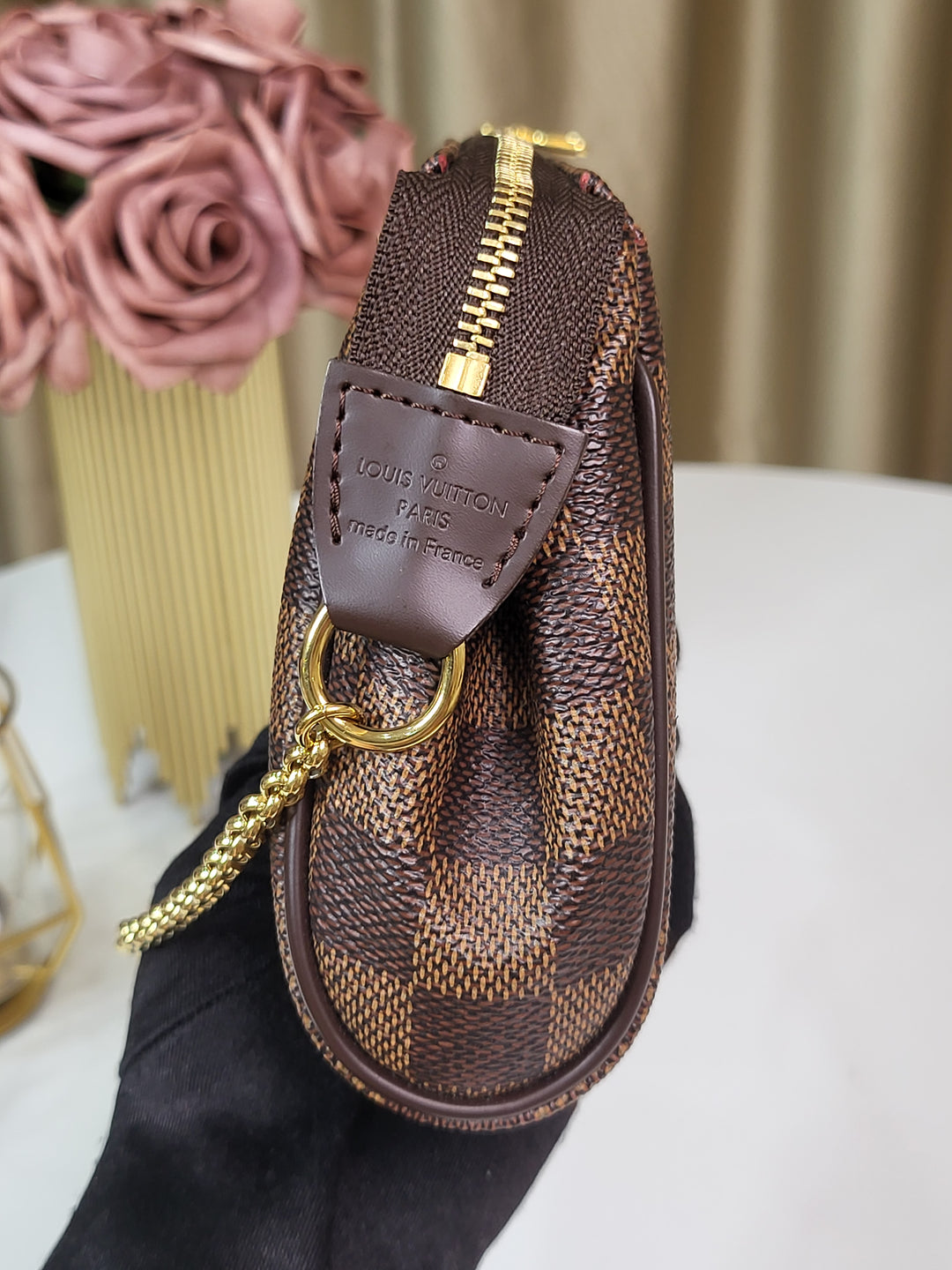 Louis Vuitton Damier Ebene Eva Clutch