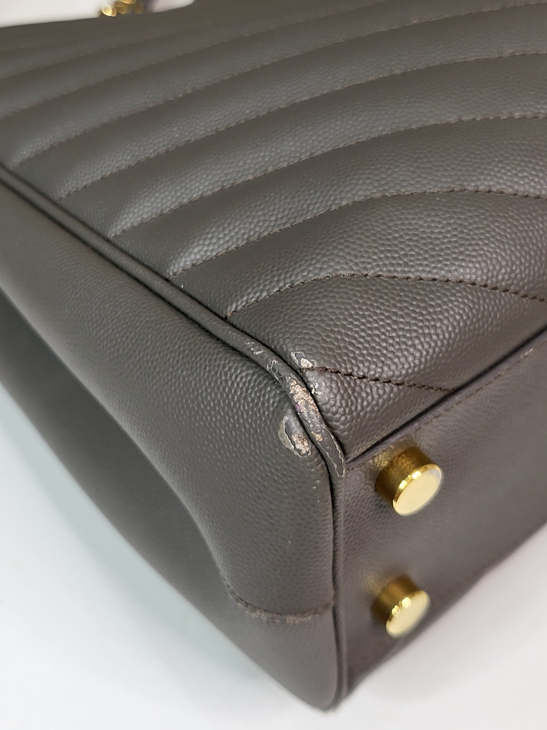 Saint Laurent Chevron Tote Bag