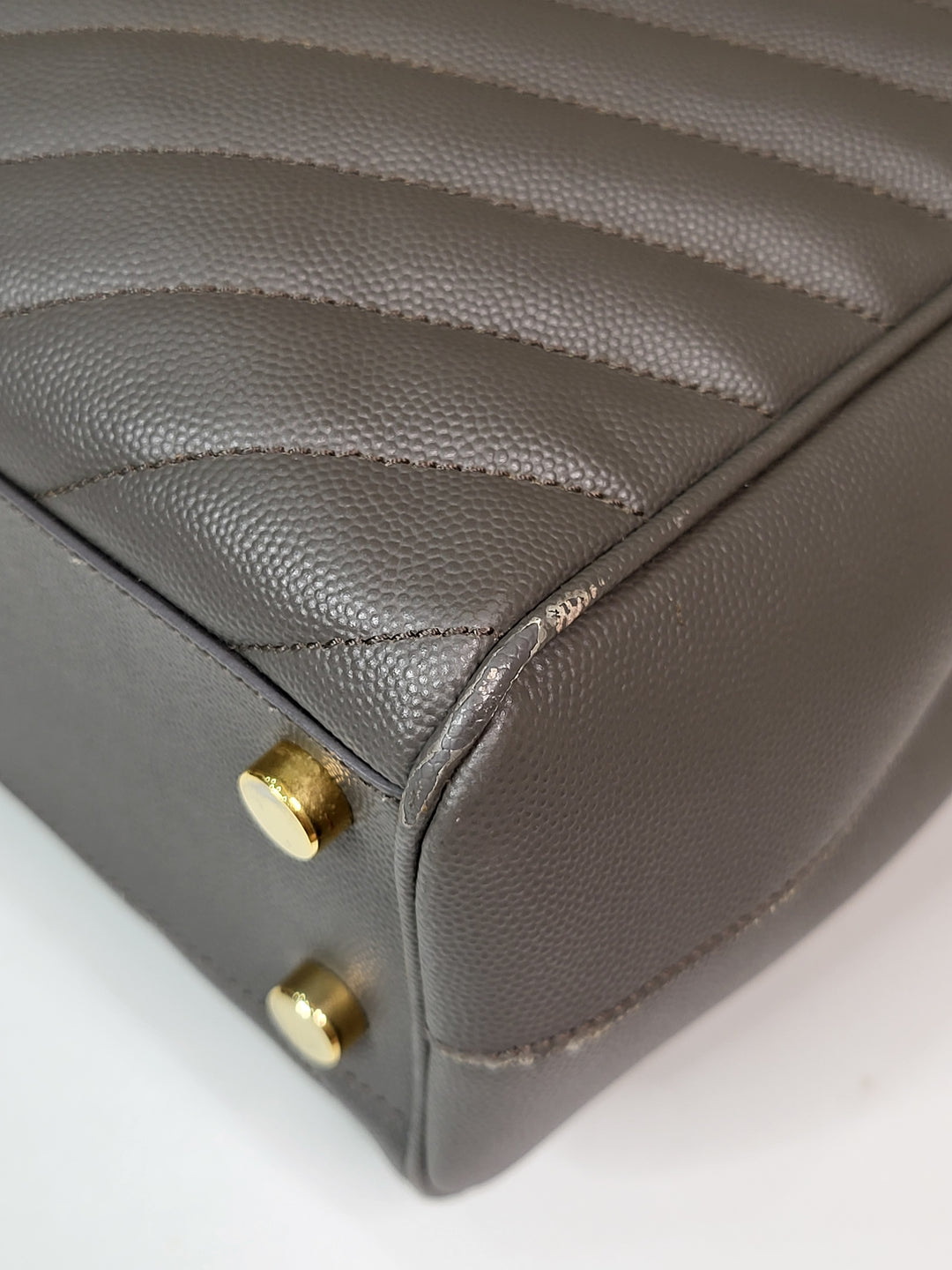 Saint Laurent Chevron Tote Bag