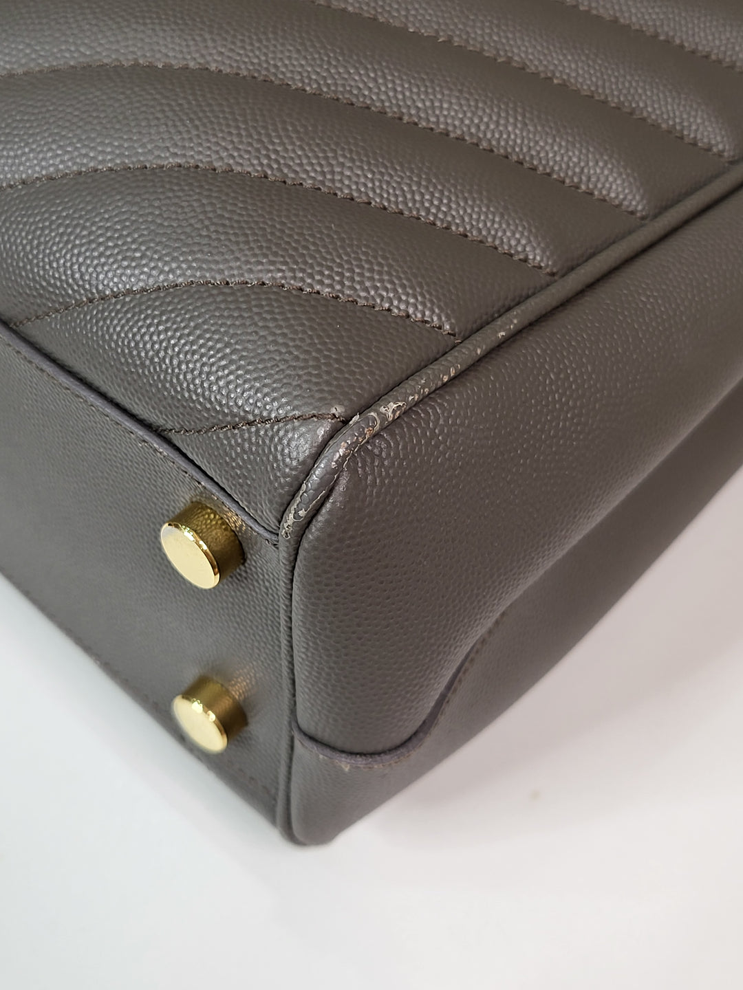 Saint Laurent Chevron Tote Bag