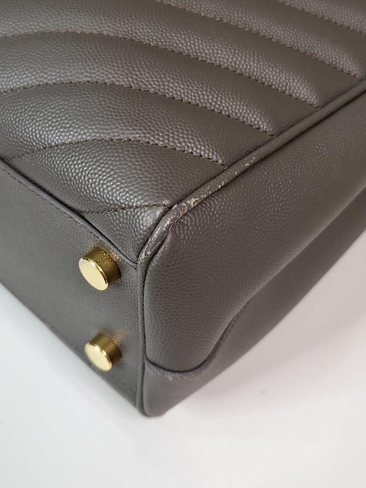Saint Laurent Chevron Tote Bag