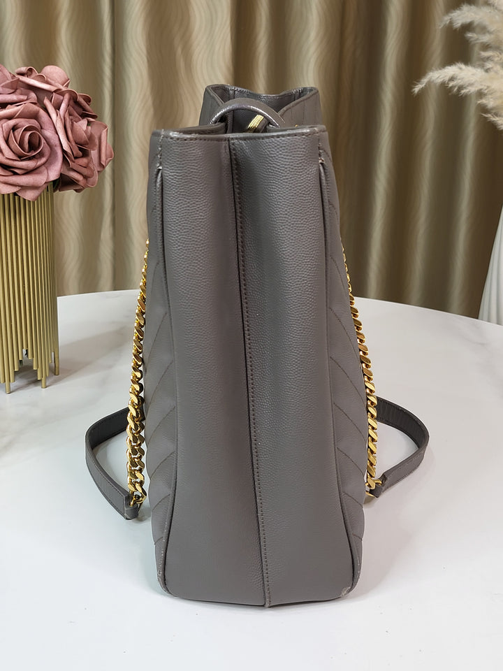 Saint Laurent Chevron Tote Bag