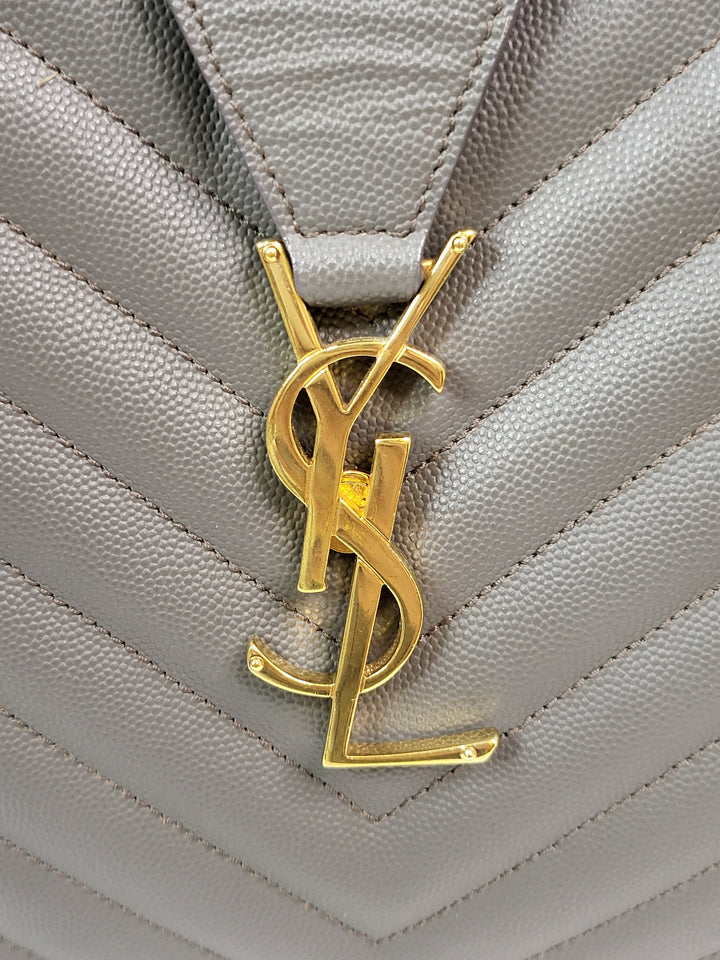 Saint Laurent Chevron Tote Bag