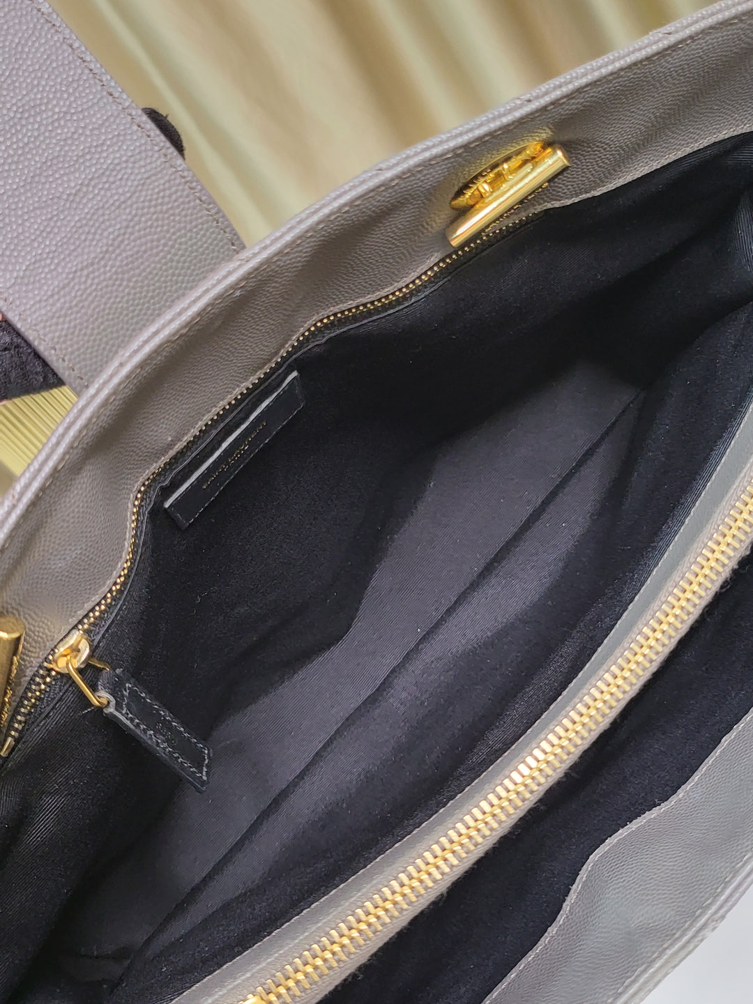 Saint Laurent Chevron Tote Bag