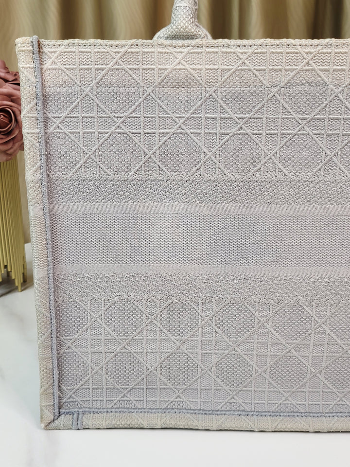 Christian Dior Grey Book Tote Medium