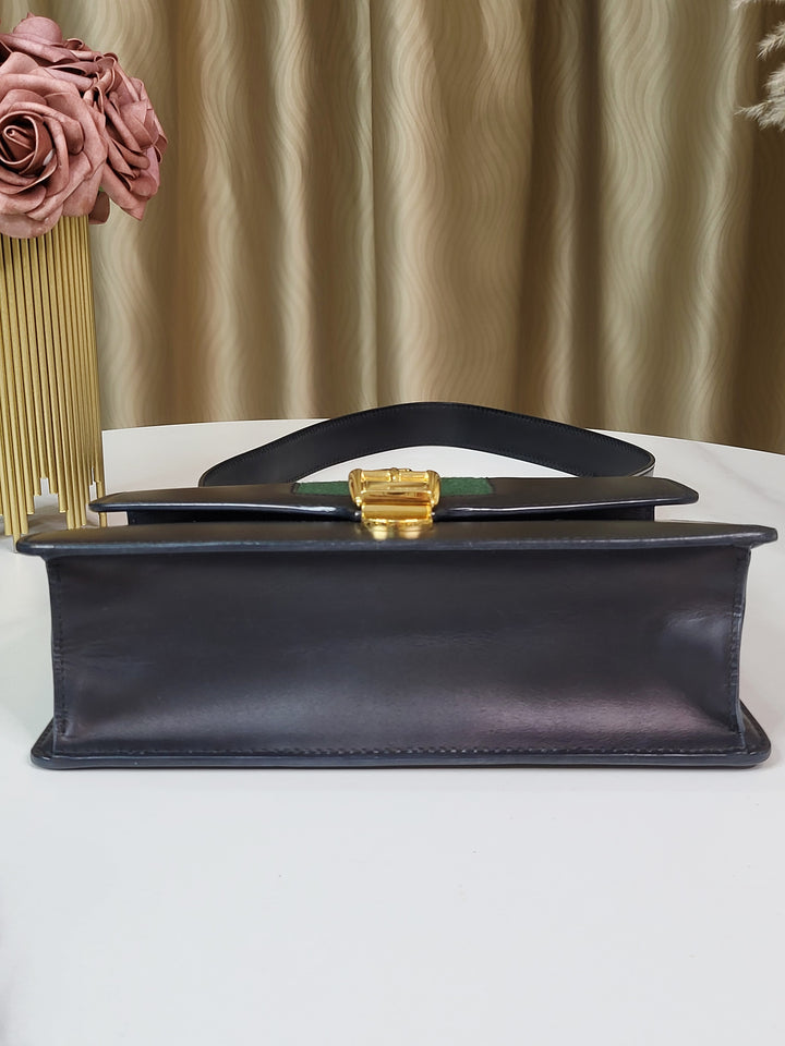 Gucci Leather Sylvie Shoulder Bag