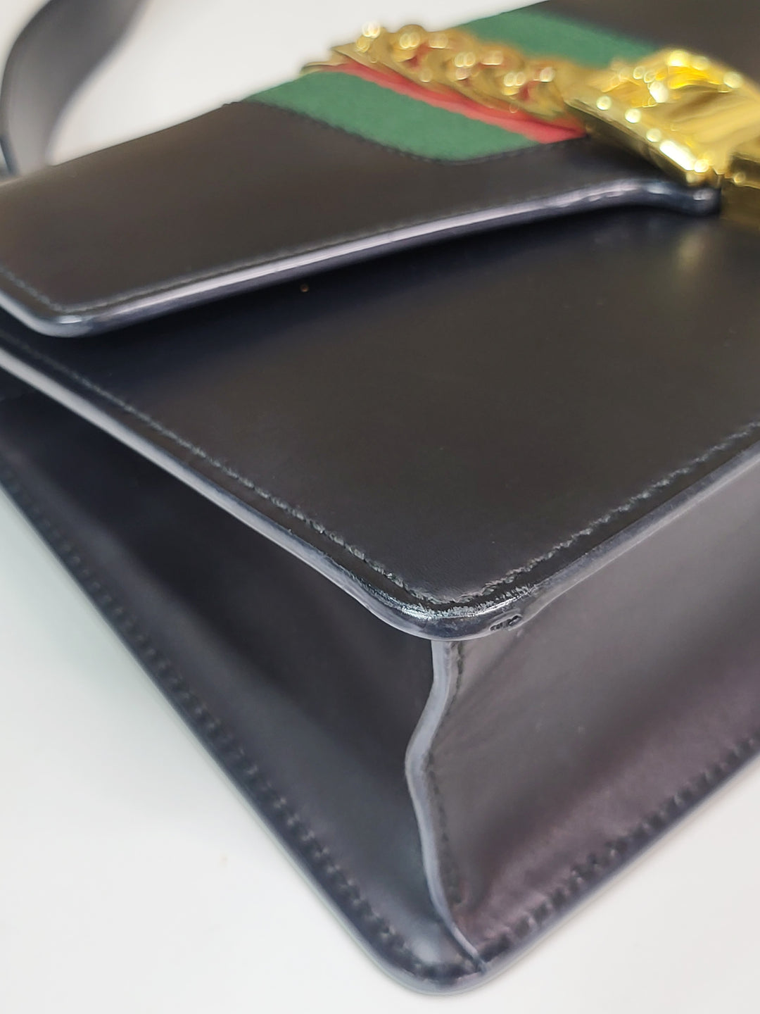 Gucci Leather Sylvie Shoulder Bag