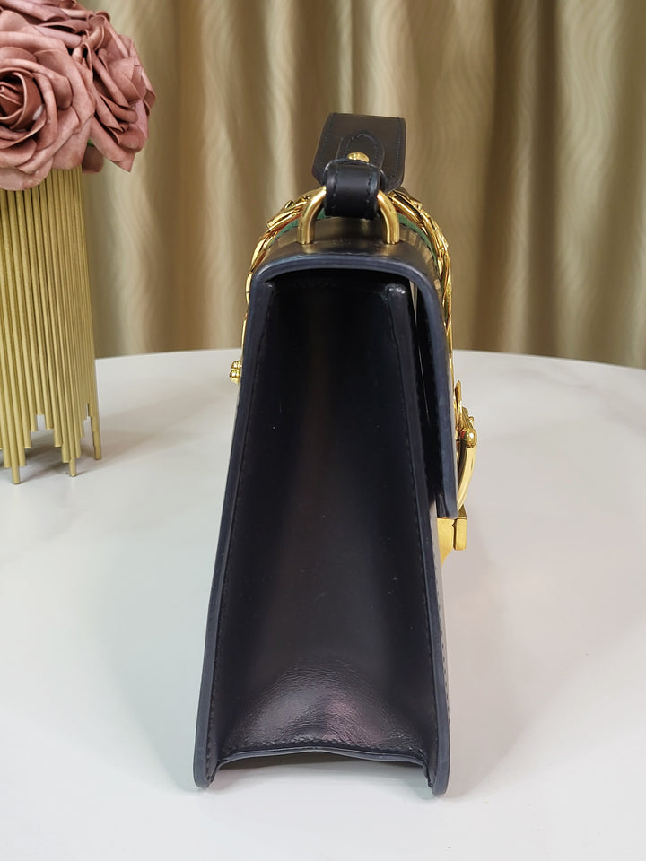 Gucci Leather Sylvie Shoulder Bag