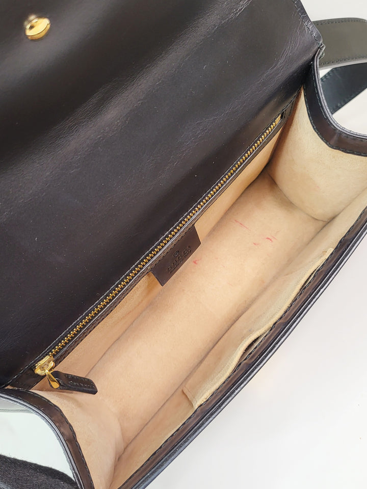 Gucci Leather Sylvie Shoulder Bag